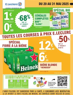 Promos de Supermarchés à Biscarrosse | DEPENSER MOINS 9 - MIXTE sur E.Leclerc | 20/05/2025 - 31/05/2025