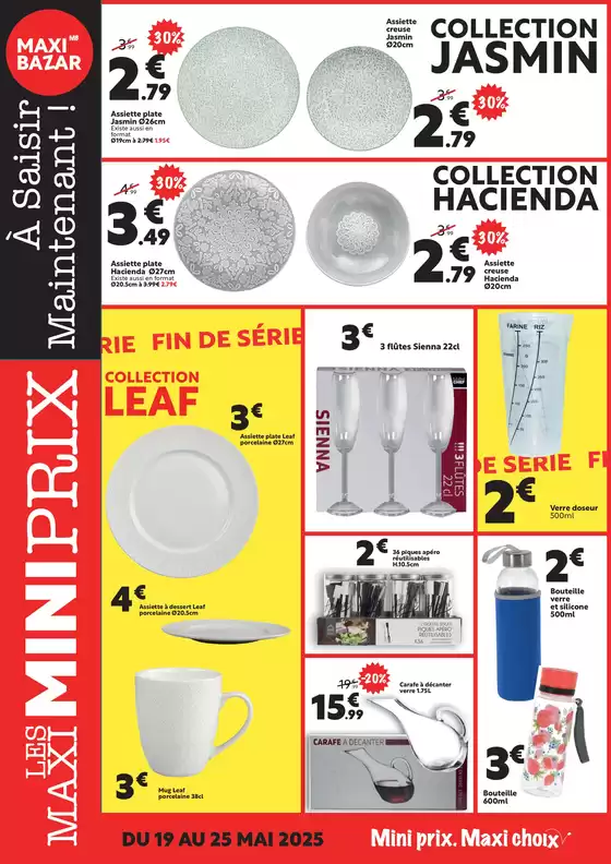 Catalogue Maxi Bazar à Arras | Catalogue "Les Maxi Mini Prix" | 19/05/2025 - 25/05/2025