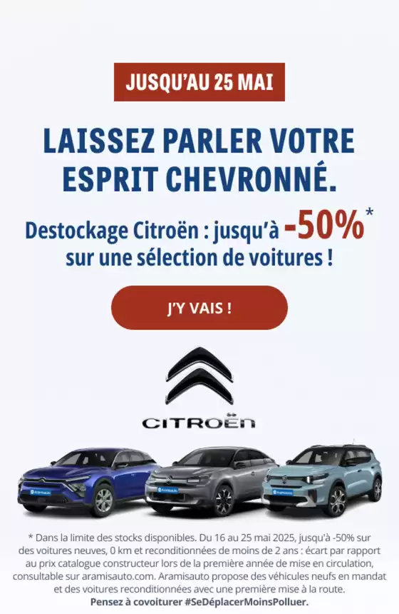 Catalogue Aramis Auto à Toulouse | Destockage Citroën jusqu'à -50% | 19/05/2025 - 25/05/2025