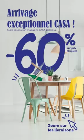 Promos de Bazar et Déstockage à Quévert | Arrivage exceptionnel CASA chez NOZ à -60% ! sur Noz | 19/05/2025 - 31/05/2025
