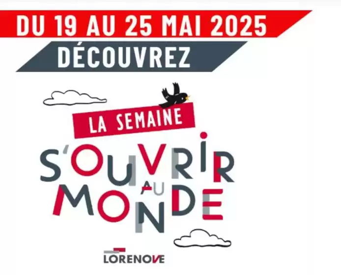Catalogue Fenêtres Lorenove à Clermont-Ferrand | Lorenove se mobilise pour la Semaine S’ouvrir au Monde, du 19 au 25 mai 2025 | 19/05/2025 - 25/05/2025