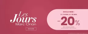 Promos de Bijouteries à Marignane | Exclusive Web sur Marc Orian | 19/05/2025 - 20/05/2025