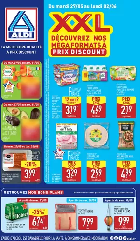 Promos de Discount Alimentaire à Servon (Seine et Marne) | Retrouvez nos bons plans sur Aldi | 27/05/2025 - 02/06/2025