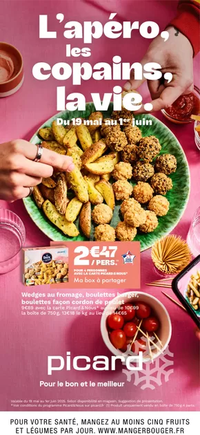 Promos de Supermarchés à Beaugency | L'apéro, les copains, la vie sur Picard | 20/05/2025 - 01/06/2025
