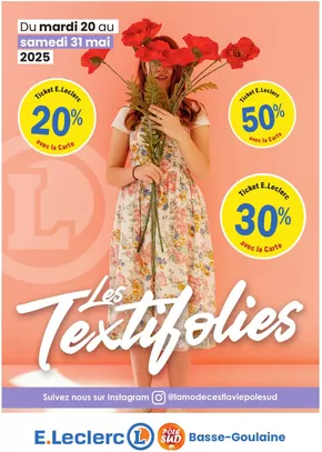 Catalogue E.Leclerc | TEXTIFOLIES | 20/05/2025 - 31/05/2025