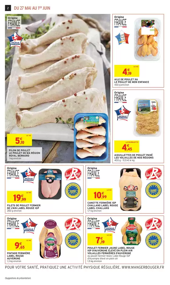 Catalogue Intermarché à Châtillon-sur-Seine | S22 - R5 - ROSES/FOIRE A LA VOLAILLE | 27/05/2025 - 01/06/2025
