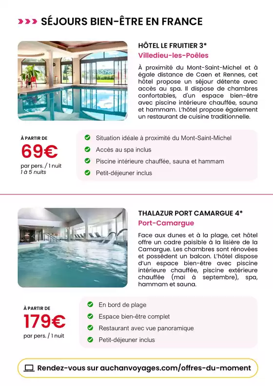 Catalogue Auchan Supermarché à Arpajon | Auchan voyages : spécial fête des mères ! | 21/05/2025 - 31/05/2025