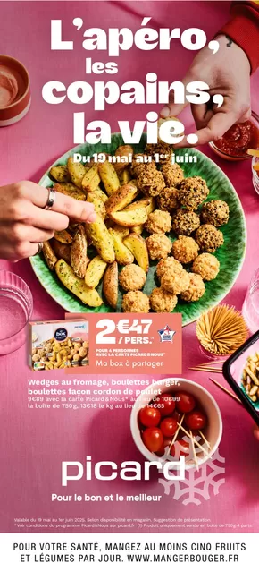 Promos de Supermarchés à Bellerive-sur-Allier | L'apéro, les copains, la vie sur Picard | 21/05/2025 - 01/06/2025