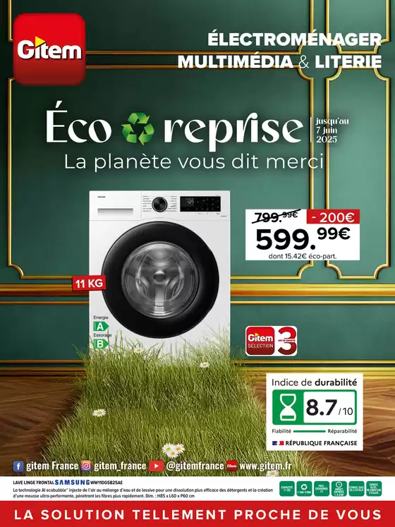 Catalogue Gitem à Isbergues | Eco Reprise 2025 | 21/05/2025 - 07/06/2025