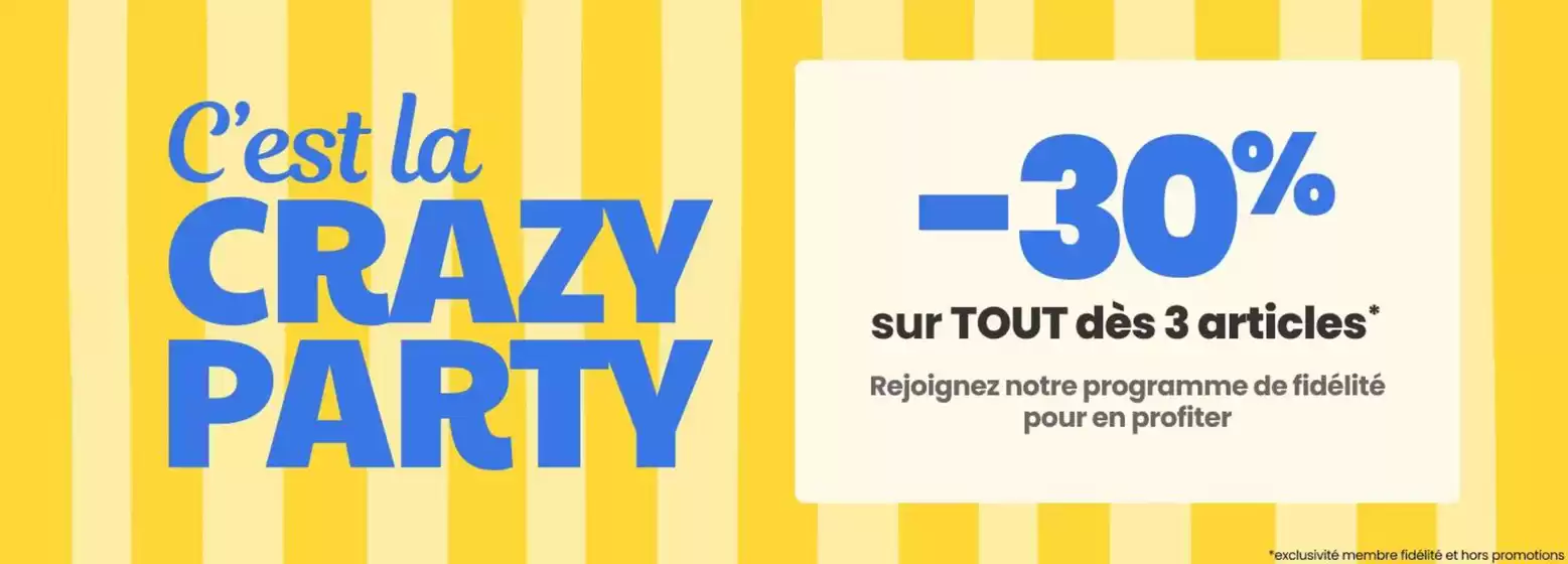 Catalogue Tape à l'oeil à Paris | C'est la CRAZY PARTY | 21/05/2025 - 31/05/2025
