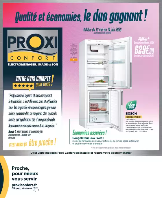Catalogue Proxi Confort à Auzances | Qualité et économies, le duo gagnant! | 21/05/2025 - 14/06/2025