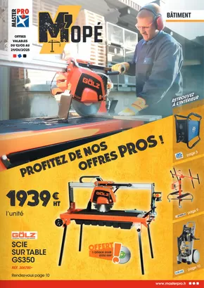 Catalogue Master Pro à Le Plessis-Robinson | M'ope Batiment | 12/05/2025 - 21/06/2025
