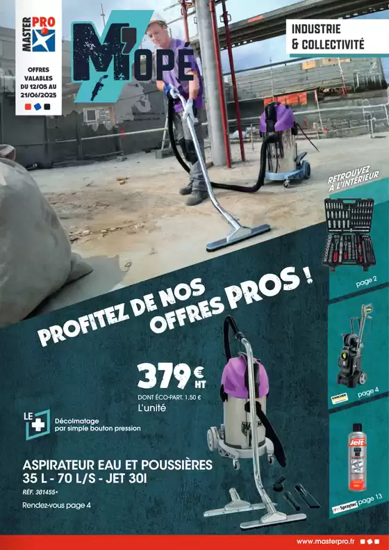 Catalogue Master Pro à Ozon (Ardèche) | M'ope Industrie & Collectivite | 12/05/2025 - 21/06/2025