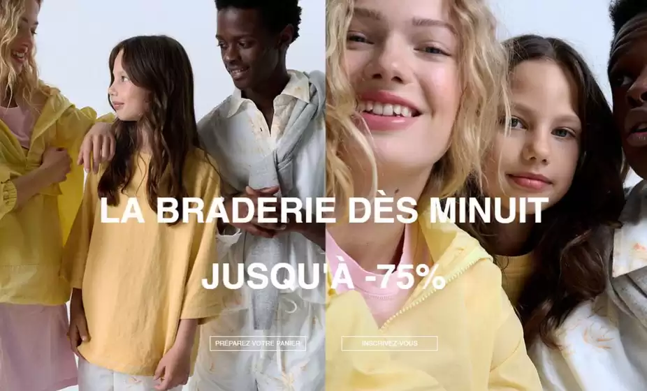 LA BRADERIE DÈS MINUIT JUSQU'À -75%