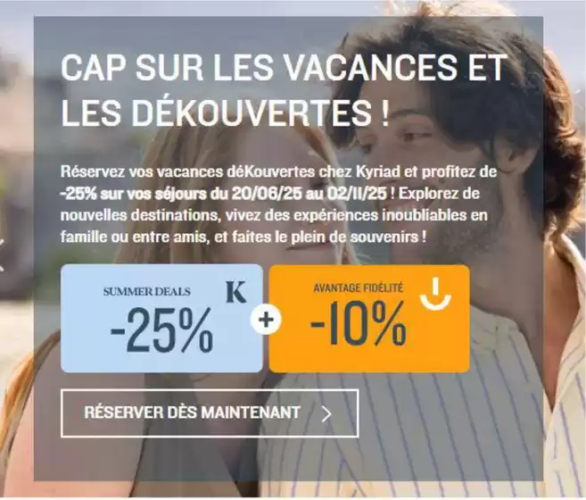 CAP SUR LES VACANCES ET LES DÉKOUVERTES!