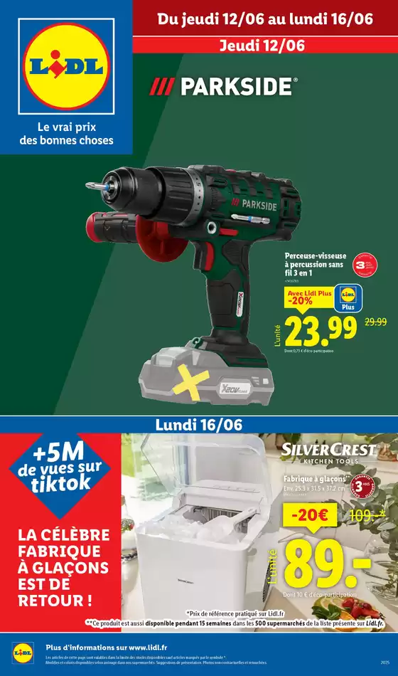 Ne manquez pas les bonnes affaires bricolage et mode chez Lidl !