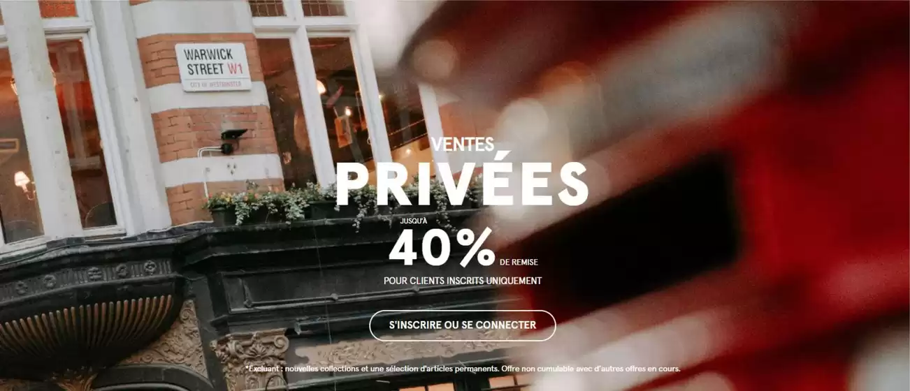 Ventes Privées jusqu'à -40%