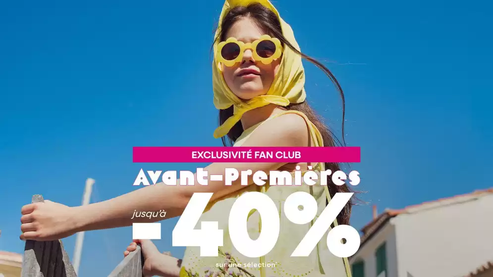 AVANT PREMIERES : Jusqu'à -40%