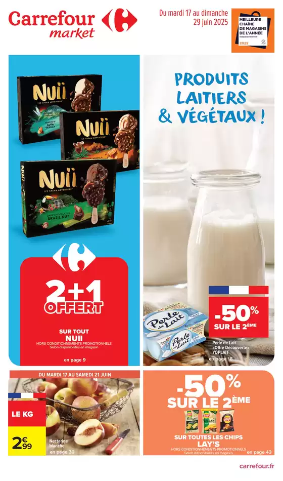 PRODUITS LAITIERS ET VÉGÉTAUX