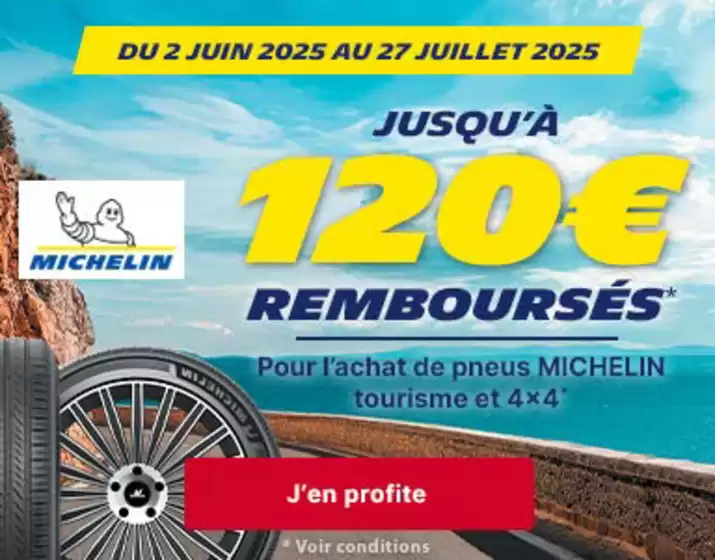 Jusqu'à 120€ remboursés