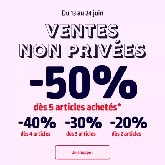 Ventes non Privées jusqu'à -50%