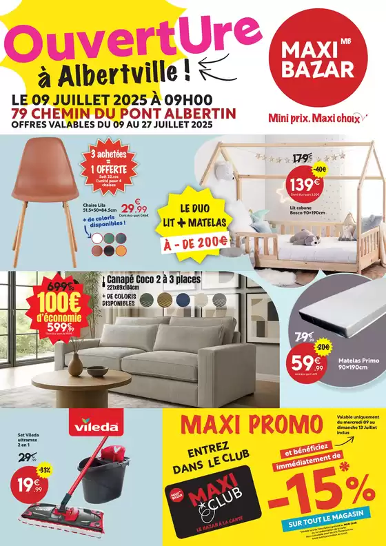 Catalogue ouverture de magasin Maxi Bazar