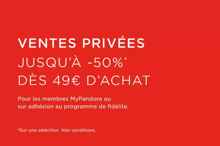 Ventes privées jusqu'à -50% dès 49 €