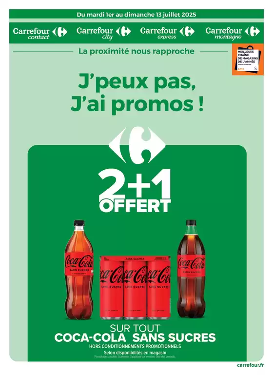 J'PEUX PAS, J'AI PROMOS DU 01 AU 13 JUILLET 2025
