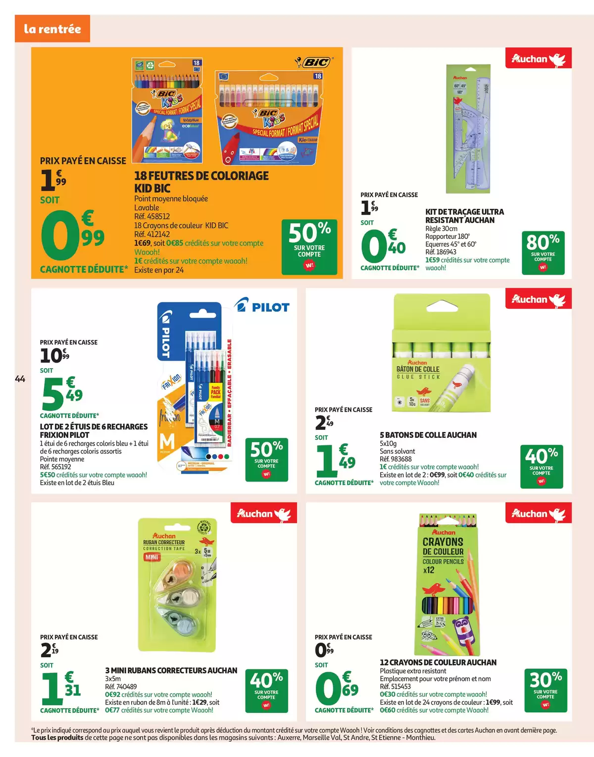 Catalogue Un été sans flamber votre budget, page 00044