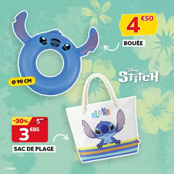 Direction la plage avec Stitch
