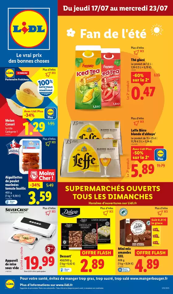 Profitez d'une sélection de produits Lidl pour des repas ensoleillés à prix minis !