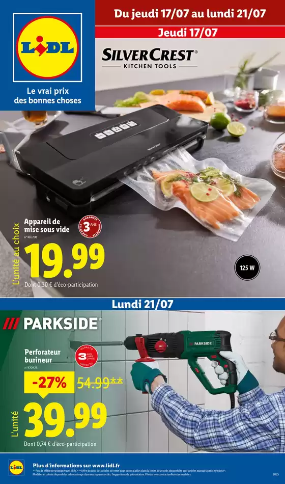 Chez Lidl, profitez d'équipements fiables pour cuisiner vos repas préférés !