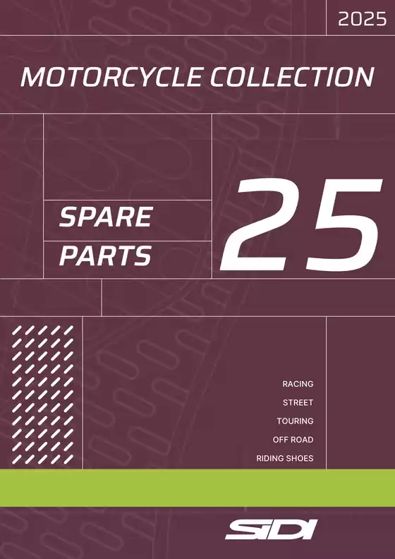 SIDI Pièces détachées 2025