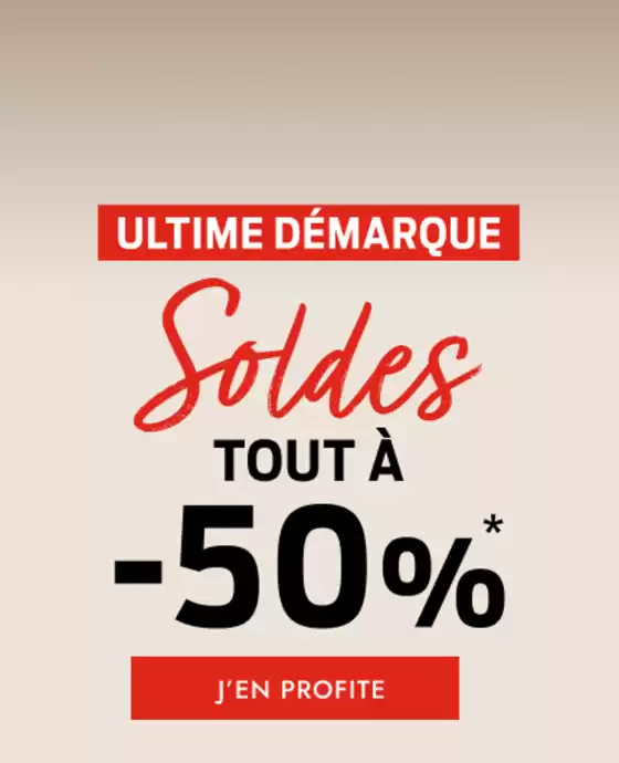 Ultime Démarque Tout à -50%