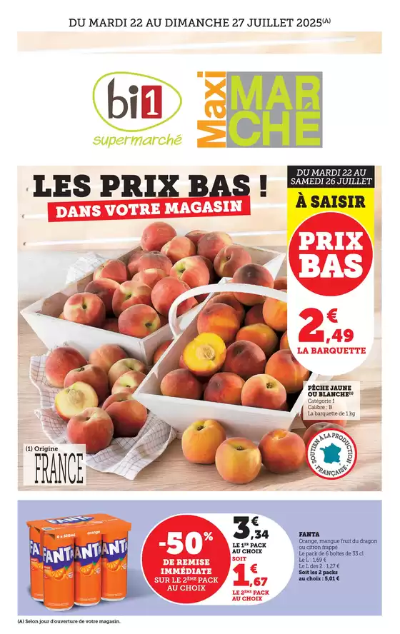 LES PRIX BAS ! DANS VOTRE MAGASIN