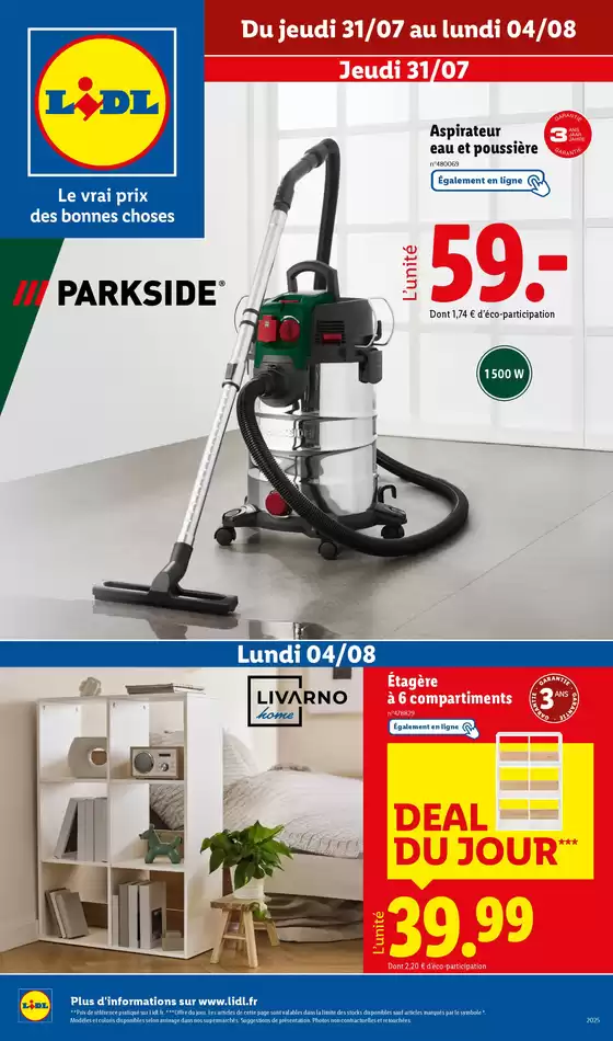 Bricolage, mode et ameublement, ne manquez pas cette nouvelle vente Lidl !