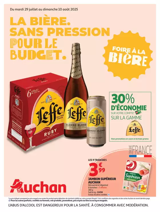 Foire à la bière : sans pression pour le budget