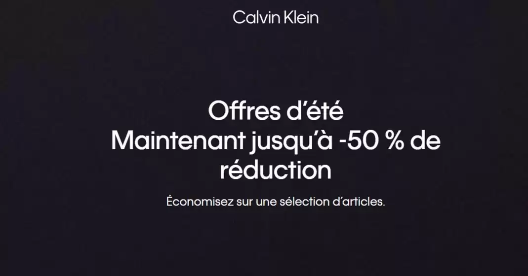 Offres d’été Maintenant jusqu’à -50 % de réduction