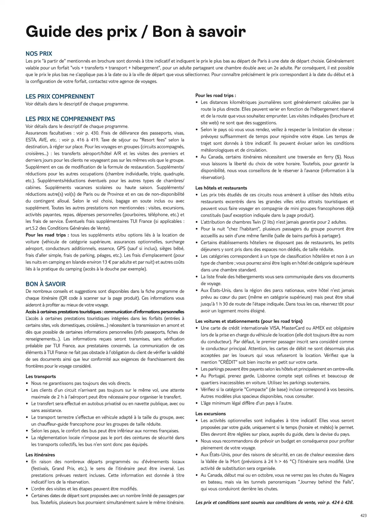 Catalogue Nouvelles Frontières Collection 2026, page 00425