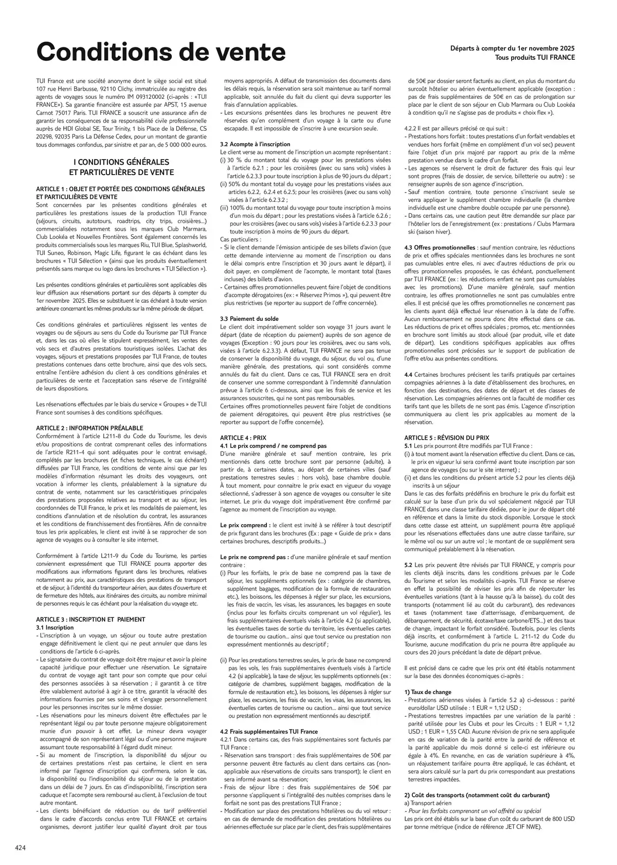 Catalogue Nouvelles Frontières Collection 2026, page 00426