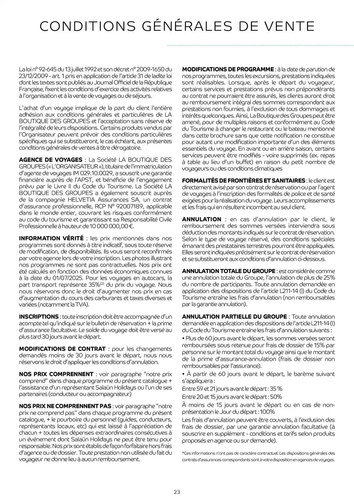 Catalogue Vos escapades en autocar, page 00023