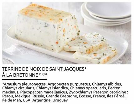 TERRINE DE NOIX DE SAINT-JACQUES* À LA BRETONNE  offre sur Carrefour Market