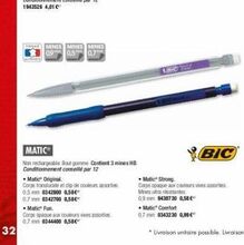 Mines BIC offre sur Plein ciel