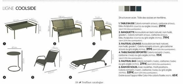Table basse  offre sur Truffaut
