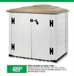 Coffre de jardin Dim offre sur Cora
