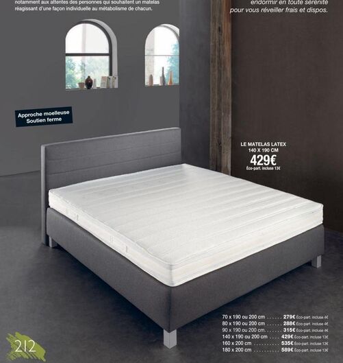Matelas  offre sur Cocktail Scandinave
