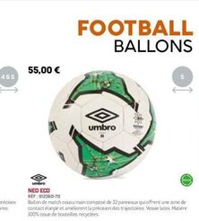 Football Umbro offre sur Sport 2000