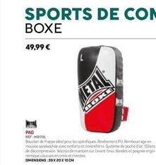 Boxe  offre sur Sport 2000