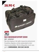 sac soigneur sport 2000, 28,90 € - poches zippées et séparations intérieures amovibles