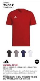 t-shirt à manches courtes 100% coton: 🔺adulte 23,00€ 🔺junior 20,00€ 🔺entrada 22 tee 🔴team powerred🔴 5 couleurs disponibles!